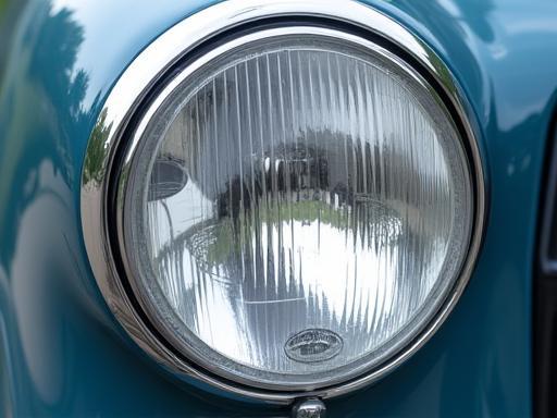 After headlight restoration - the same car headlight is clear and bright